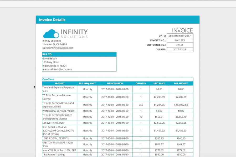 Conga Invoice Billing Salesforce